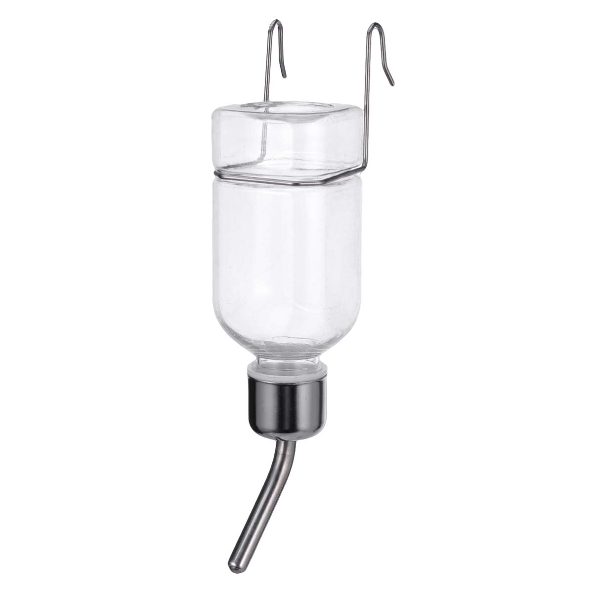 POPETPOP No Drip Dog Water Bottle for Crate & Kennel - Leak-Proof Pet Water Dispenser for Dogs & Cats - Small Portable Pet Water Feeder for Travel, Hiking, and Home Use