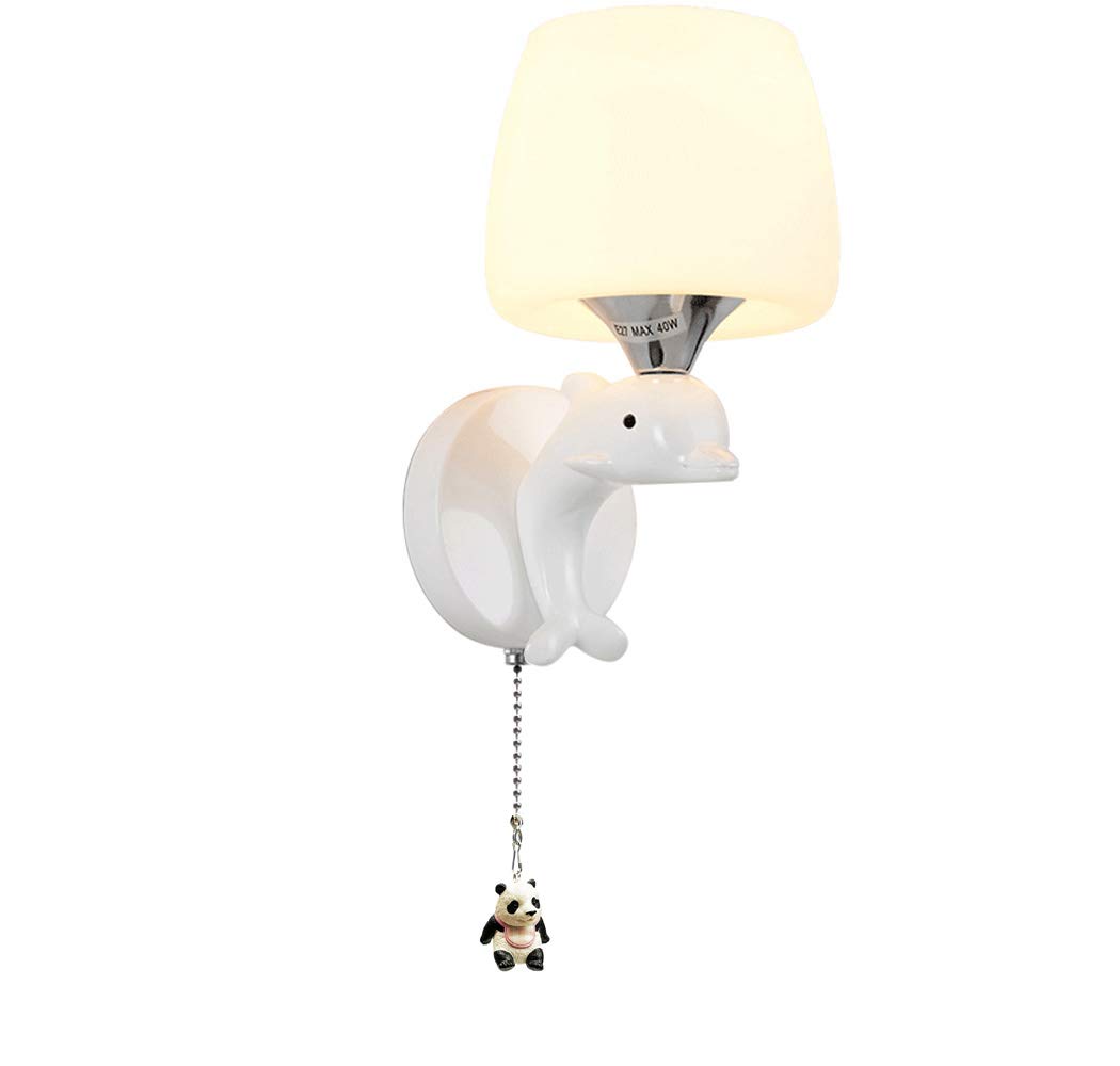 Panda Charm Fan Pull Chain Extender - Nickel Finish for Ceiling Fan Decor