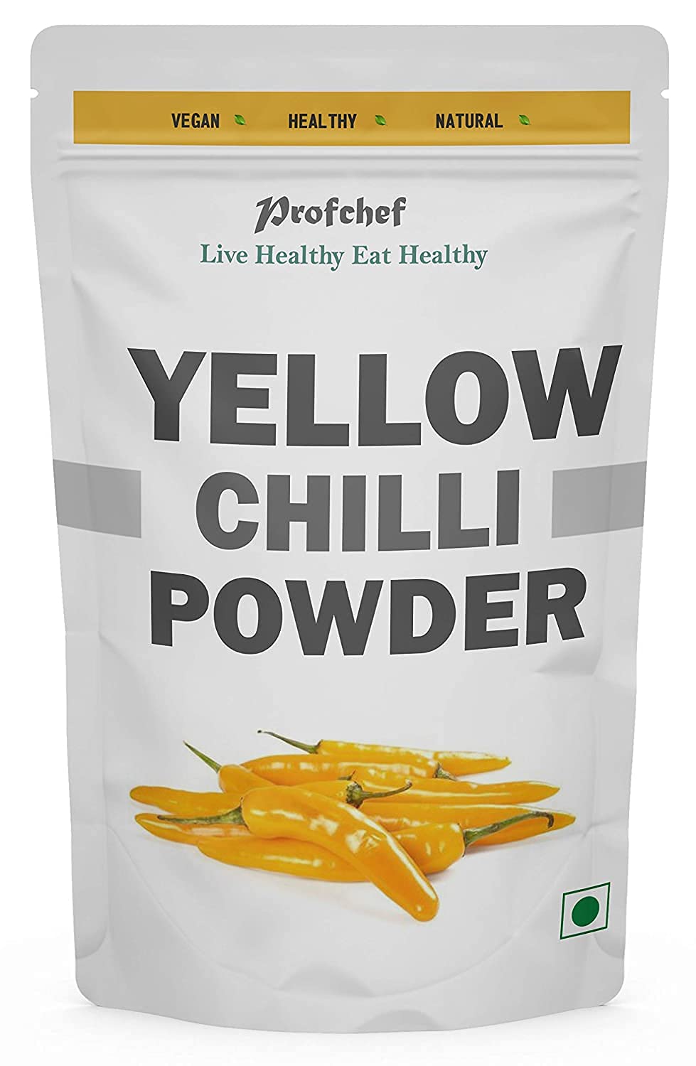 Organic Yellow Chilli Powder (Peeli Mirch) - 200g | Premium Indian Spice for Cooking, Seasoning & Curry Making | Perfect for Indian Cuisine, BBQ Rubs & Flavor Enhancement