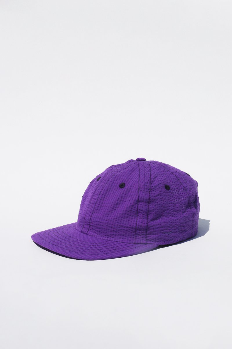 Lite Year Six Panel Seersucker Cap - Purple | Breathable Summer Hat for Men & Women | Perfect for Outdoor Activities, Beach, Golf & Casual Wear