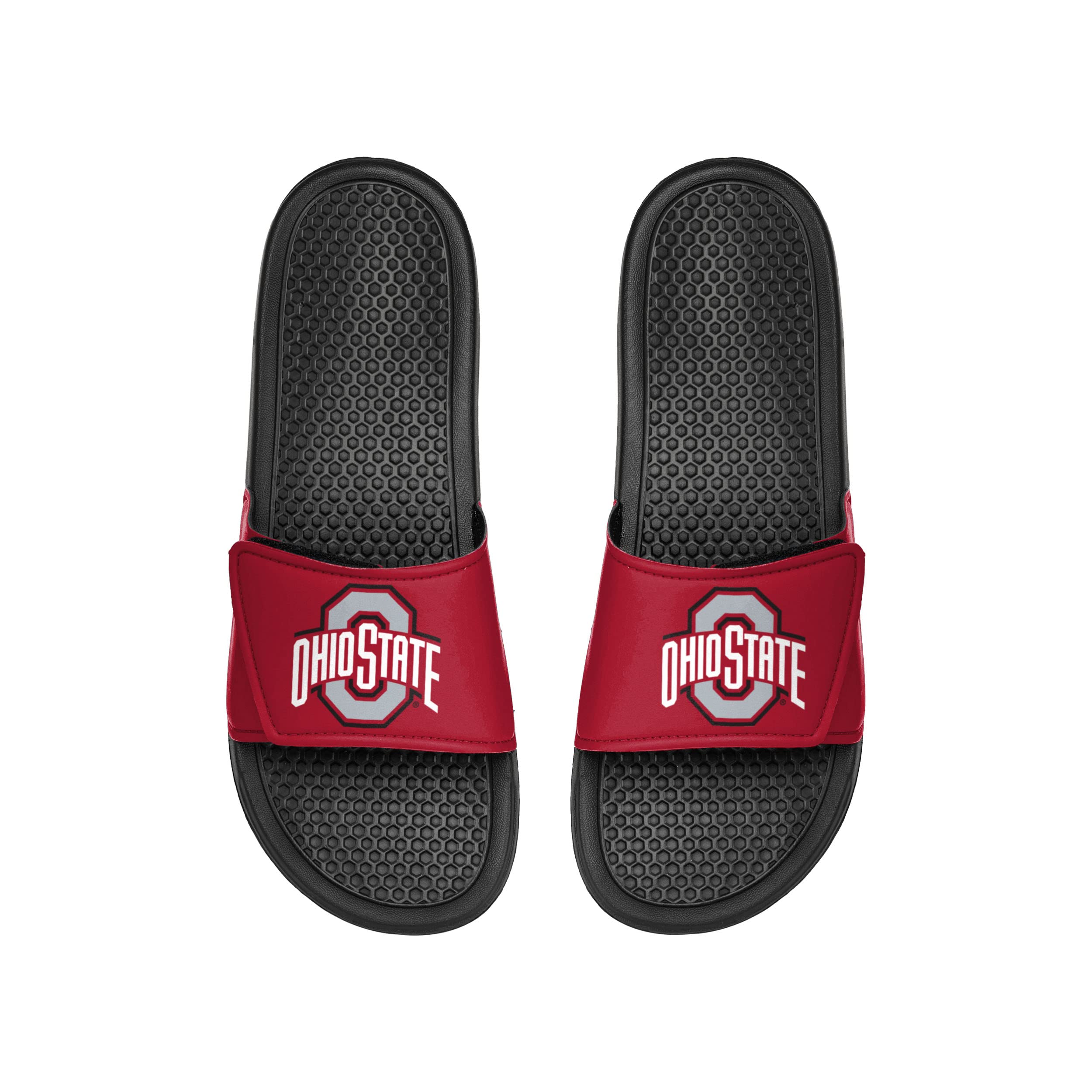 NCAA Men's Cropped Big Logo Slides - Comfortable Casual Sandals for Home, Pool, Beach & Gym Wear