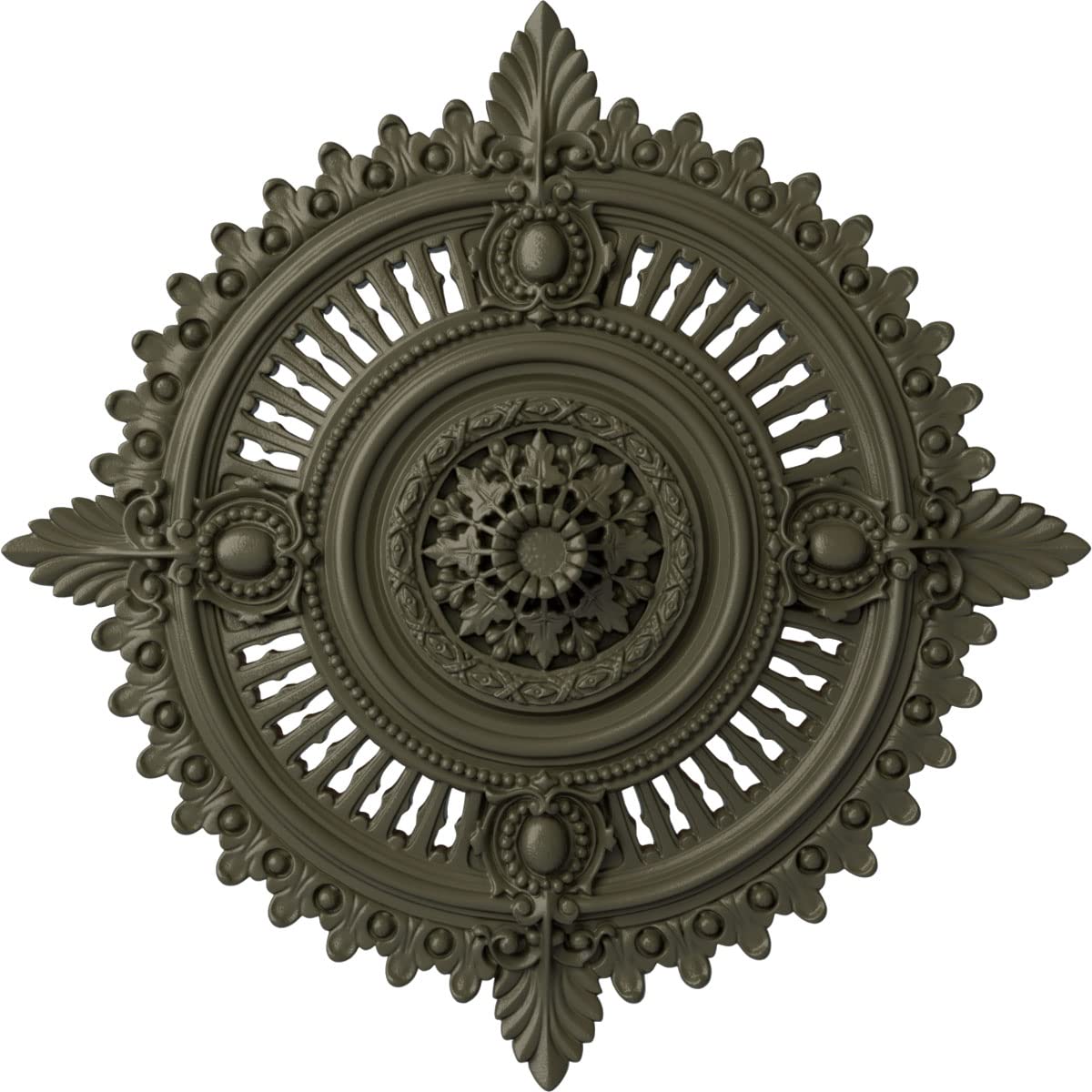 Ekena Millwork CM29HYWHF 29-Inch Haylynn Ceiling Medallion - Hand-Painted Witch Hazel Finish, 29 1/8