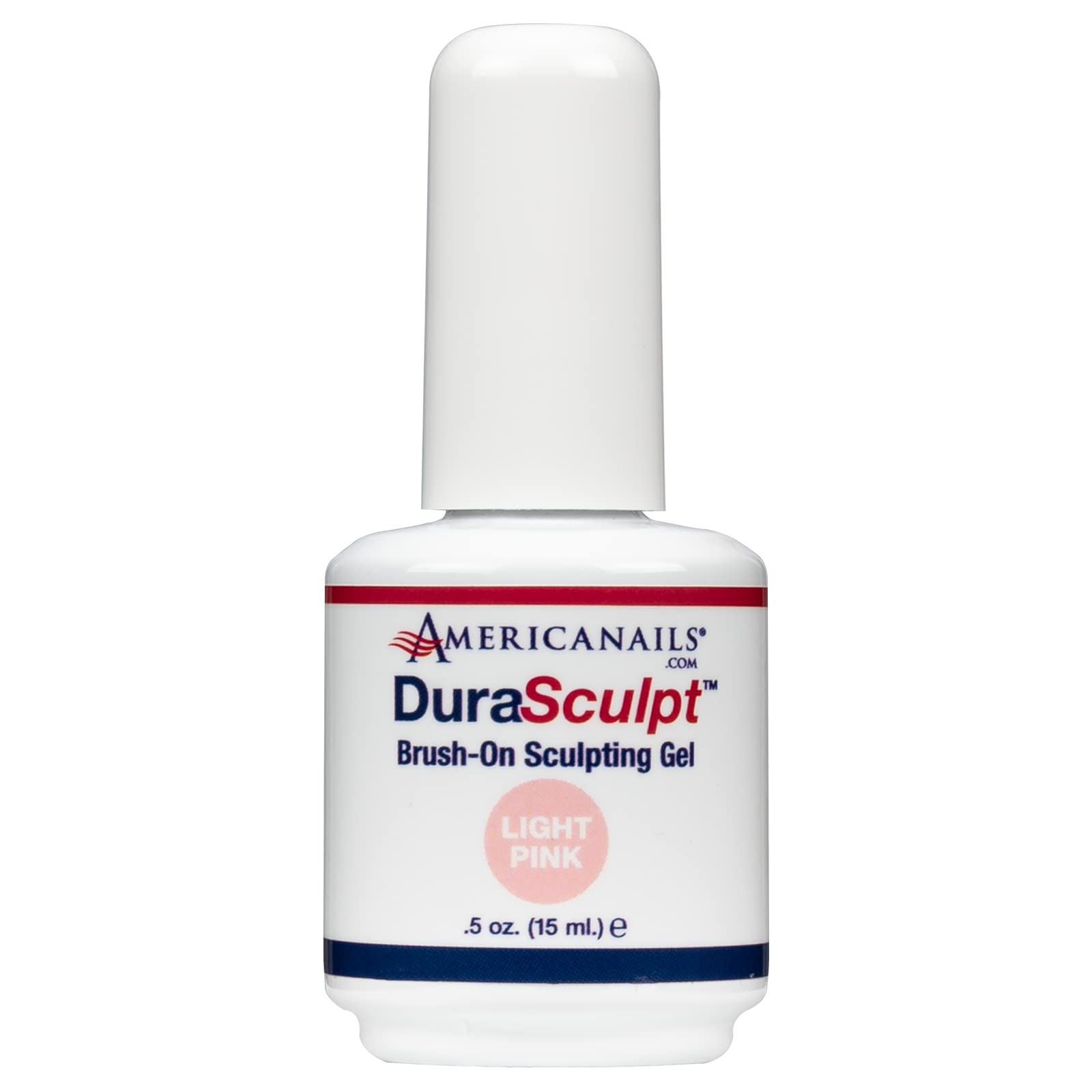 Americanails DuraSculpt Brush-On Sculpting Gel - Professional Soak-Off Builder Gel for Nail Extensions, Self-Leveling LED Gel with 30-Second Cure, Light Pink - Perfect for Salon & DIY Nail Art, Manicures & Long-Lasting Nail Enhancements