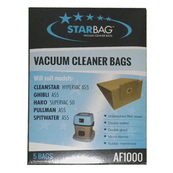 Starbag AF 1000 Vacuum Cleaner Bags - Compatible with Multiple Models | Durable & Dust-Free | Perfect for Home Cleaning & Pet Hair Removal