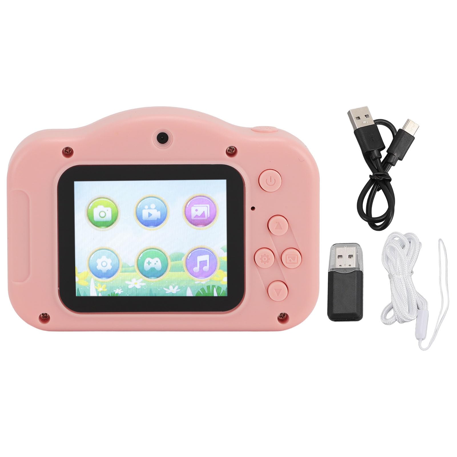 40MP HD 1080P Digital Camera with 8X Zoom - 2 Inch LCD Screen Compact Point and Shoot Camera for Kids & Teens (Pink) - Perfect for Travel, Birthday Gifts & School Projects