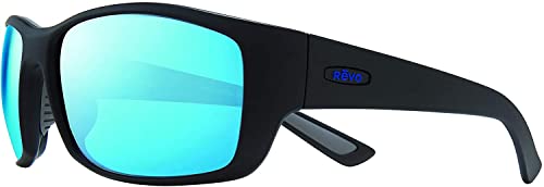 Matte Black Frame With Revo H20 Blue Lens