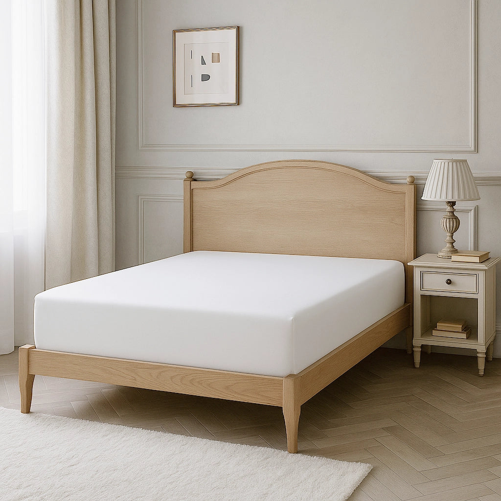 Soft & Breathable Fitted Sheet Only - Queen Size, Deep Pocket, Wrinkle-Free - Perfect for Bedrooms, Guest Rooms & Dormitories