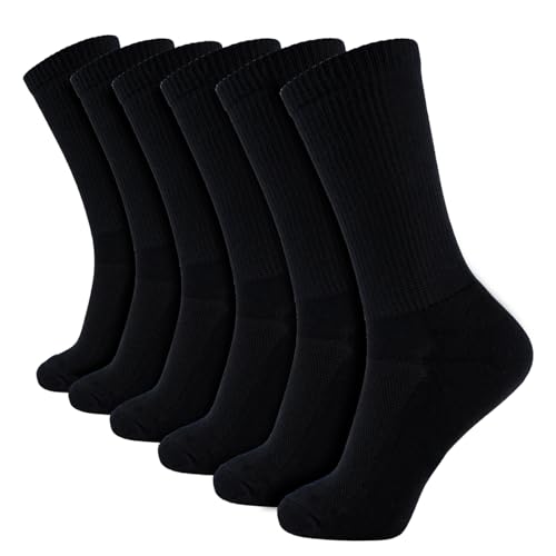 Crew/6 Pairs Black