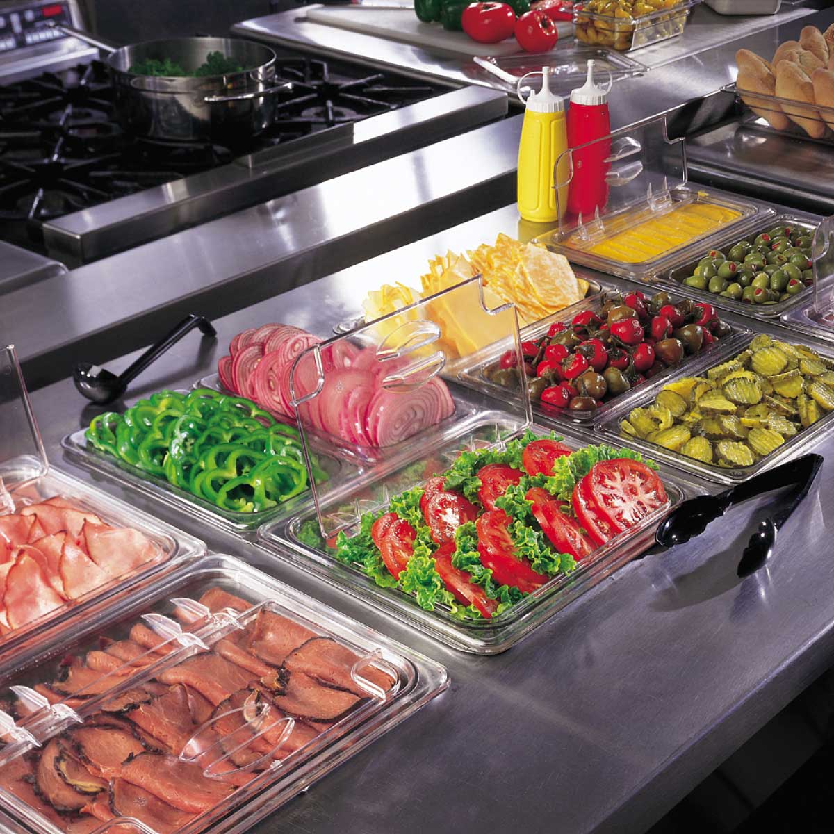 Cambro 22CW135 Camwear 1/2 Size Clear Food Pan - 2.5
