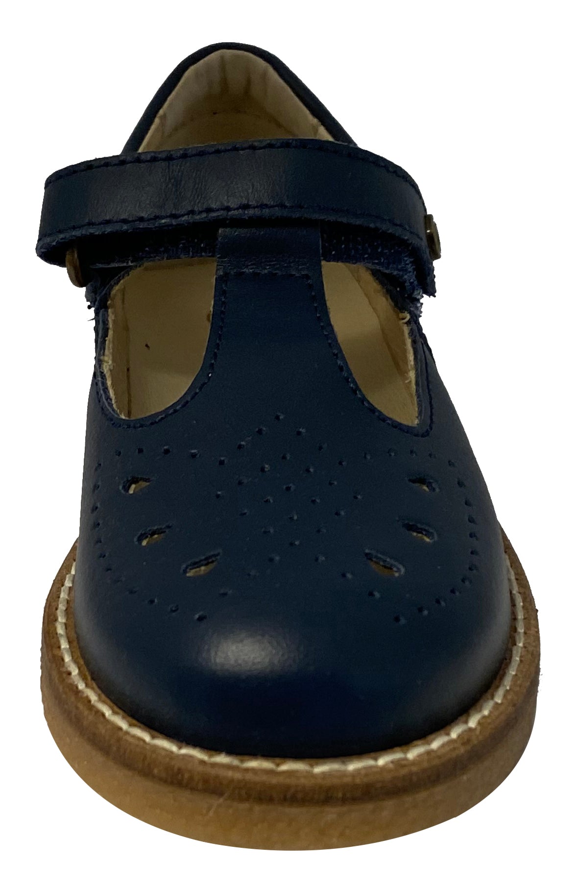 Naturino Girls Heather Vitello Flat Shoes for Toddlers - Navy Blue Mary Janes for School, Comfortable & Stylish Everyday Wear
