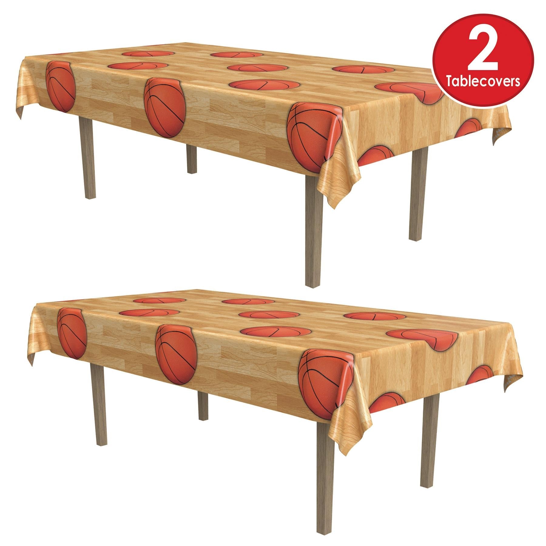12 Pack Basketball Theme Party Table Covers - 54