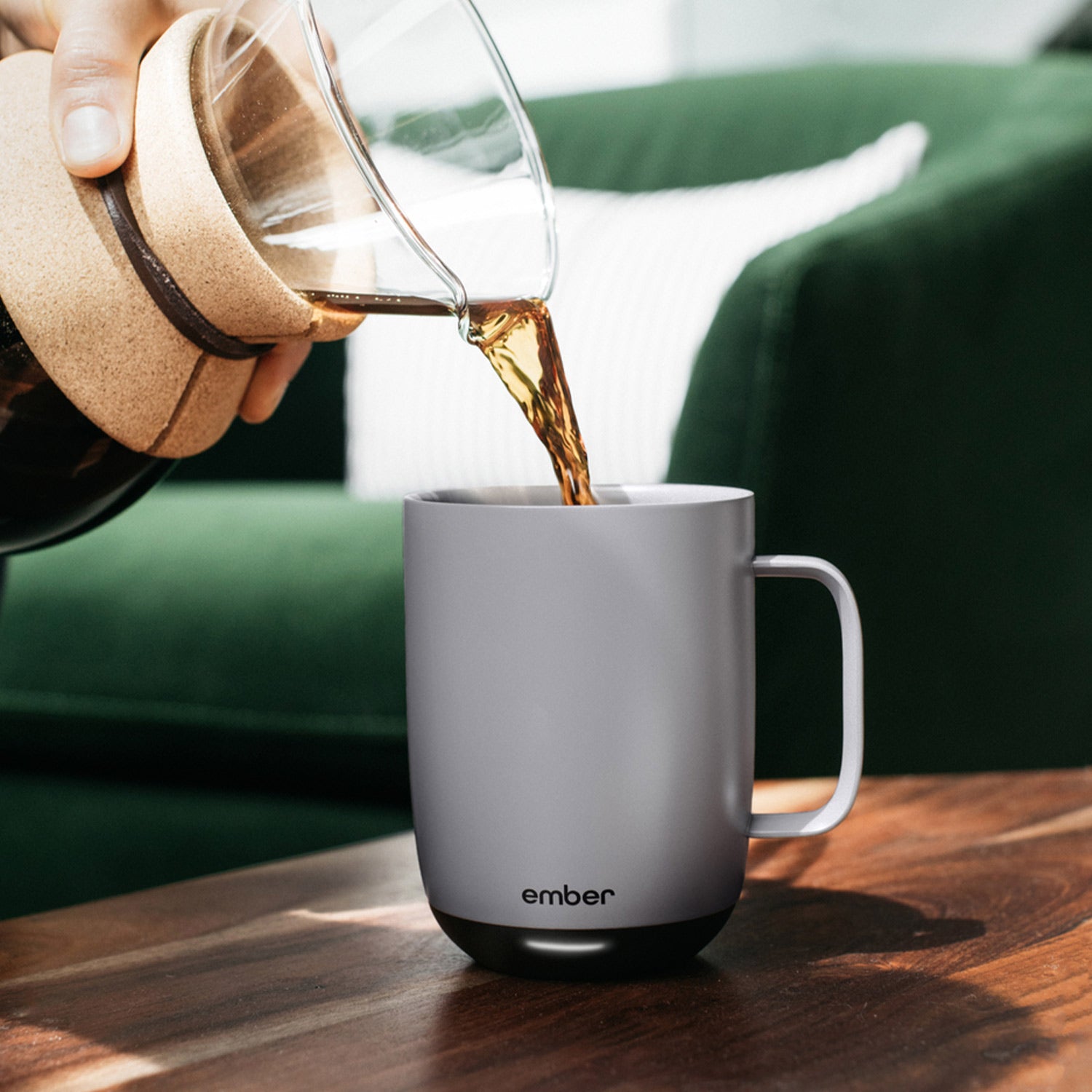 Ember Mug 2 Smart Temperature Control Coffee Mug - 14 oz Stainless Steel Travel Tumbler with App Control (Grey) - Perfect for Office, Home & Outdoor Use