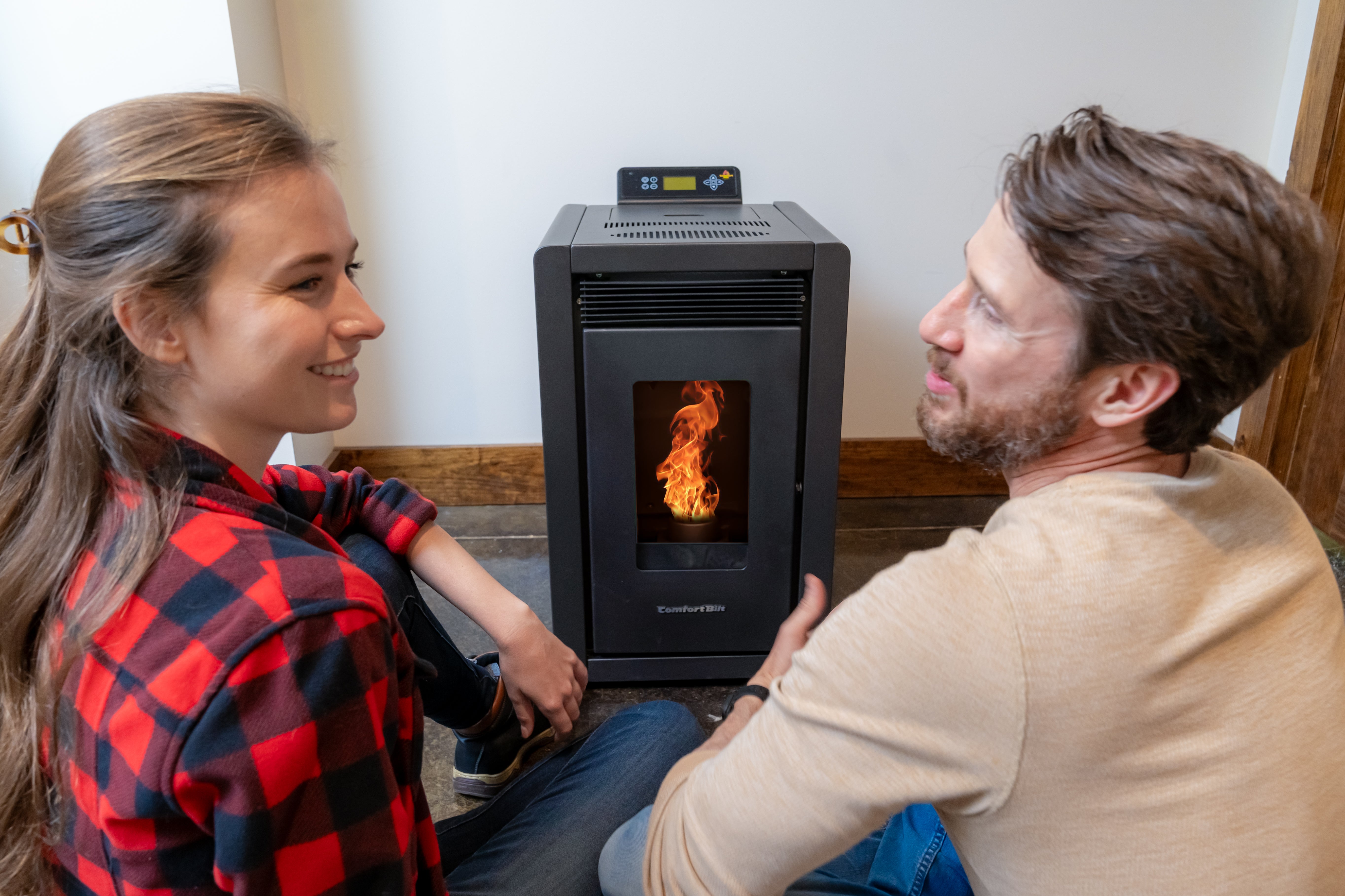 ComfortBilt HP40 Compact Small Pellet Stove - Black | America's Smallest Pellet Stove for Home Heating | Perfect for Tiny Houses, Cabins & Small Spaces