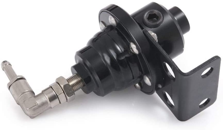 Universal Adjustable Fuel Pressure Regulator FPR 0-160 PSI for VW, JDM Turbo & Liquid Gauge - High Performance Fuel System Upgrade for Racing & Street Tuning (FPRT81S S.Y.MMYS)