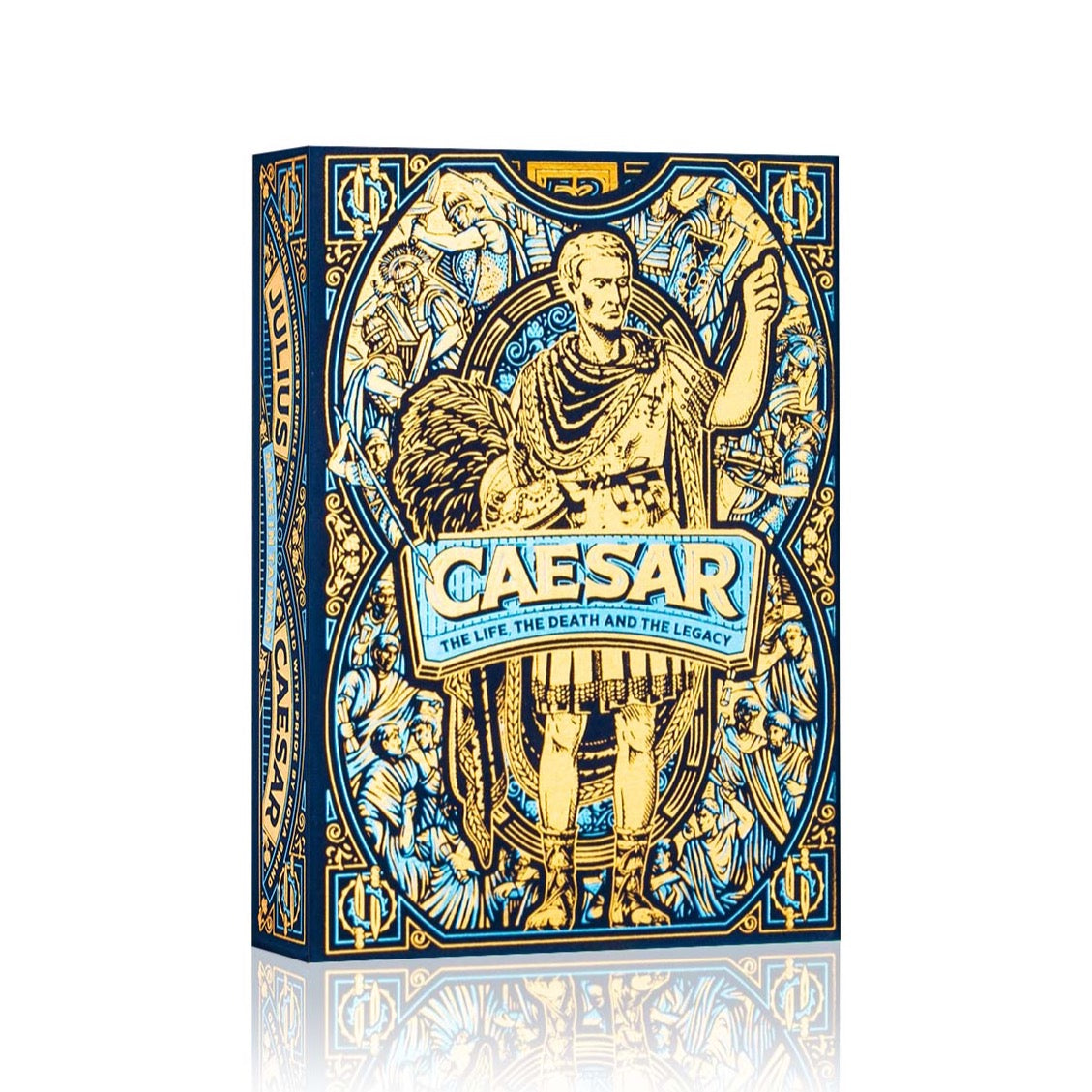 Premium Blue Caesar Playing Cards - Classic Design for Poker, Blackjack & Magic Tricks | Ideal for Game Nights, Casino Parties & Cardistry
