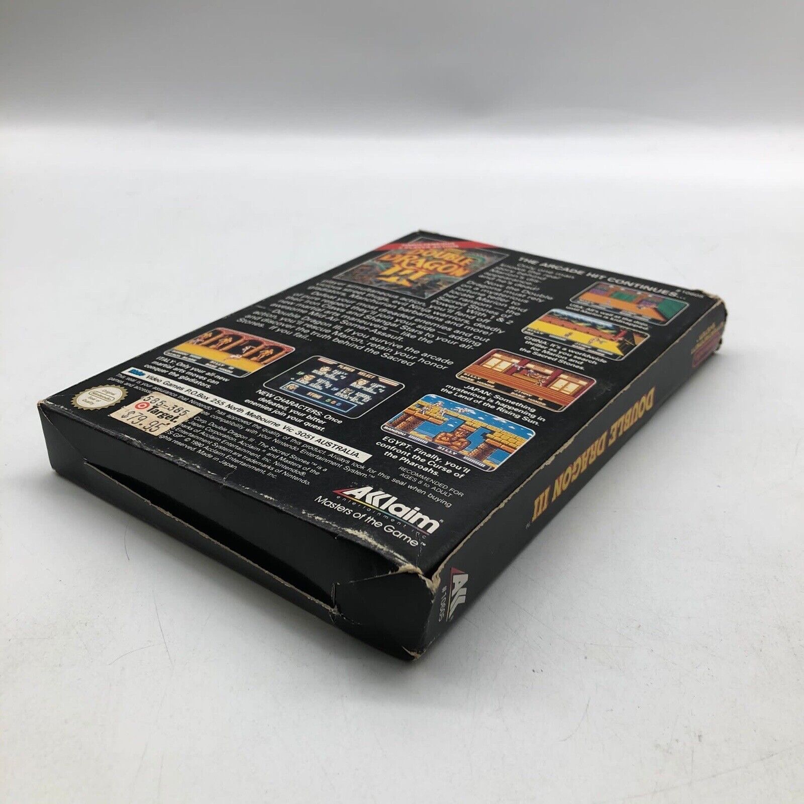 Double Dragon III: The Sacred Stones - Complete NES Game Box Set - Retro Nintendo Entertainment System Classic - Perfect for Collectors & Nostalgic Gaming Nights