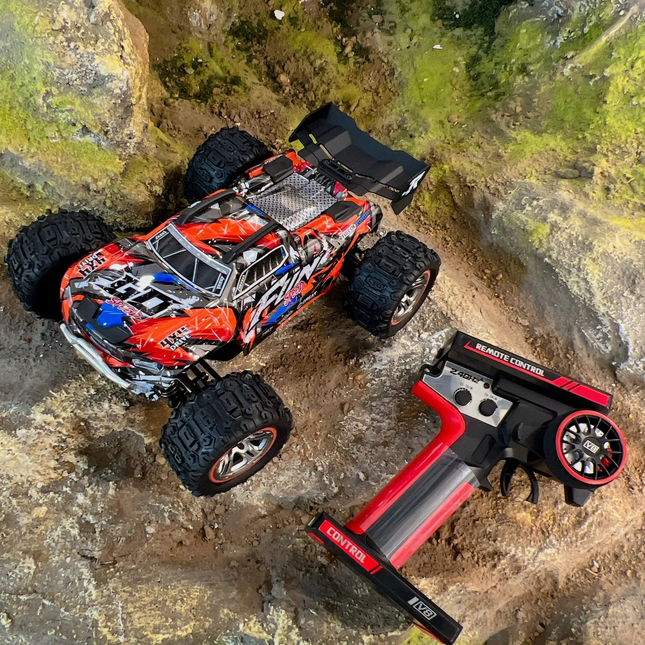 WLTOYS 184008 1/18 Scale 60KM/H High Speed Brushless 4WD RC Truck with 2.4G Remote Control - Off-Road Racing, Backyard Bashing & Stunt Performance for Adults and Kids