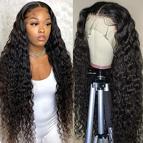 13x4 Loose Deep Wave Lace Front Wigs Human Hair - 10A Grade 180% Transparent Lace 18 Inch - Natural Looking Wigs for Black Women | Perfect for Daily Wear, Parties & Special Occasions
