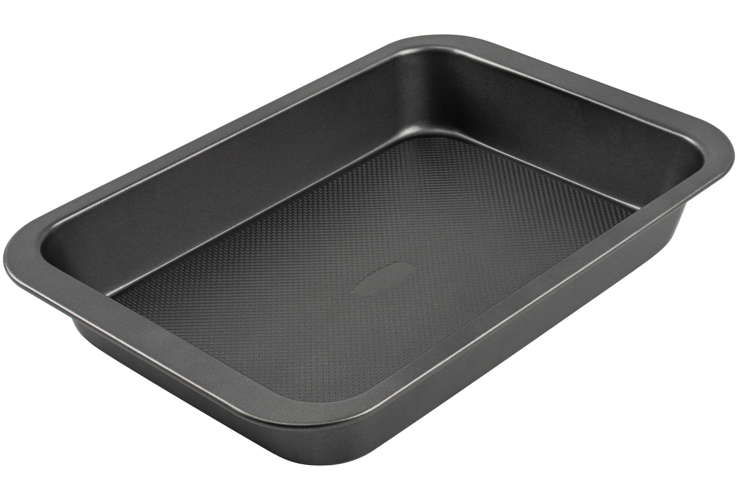 Nonstick Rectangle Cake Pan - Heavy Duty Baking Dish for Cakes, Bread, Brownies & Lasagna with Diamond Texture & Wide Handles - Perfect for Home Baking, Parties & Holiday Cooking