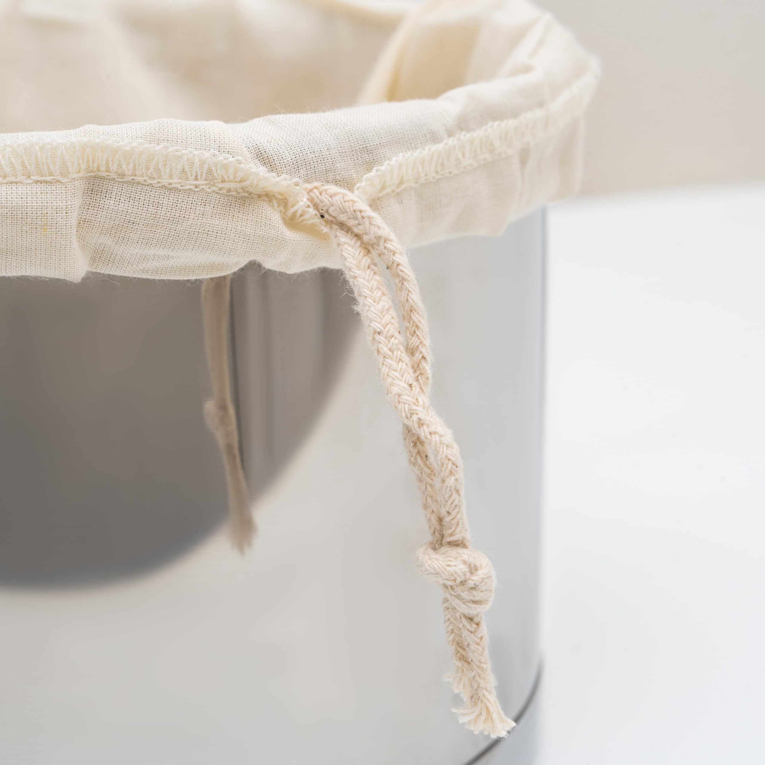 Organic Unbleached Cotton Nut Milk Bags - Reusable BPA-Free Almond Milk Strainer, Oat Milk Filter Bags for Juicing & Plant-Based Milk Making - Set of 3 Large 14