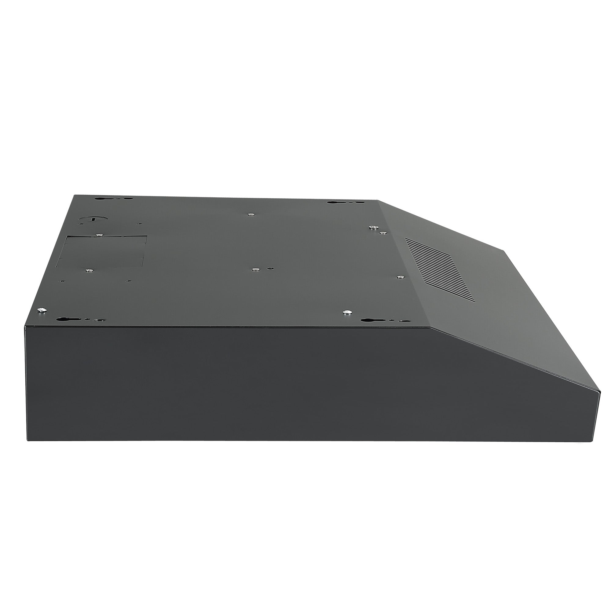 Ancona 24 Inch 110 CFM Convertible Under Cabinet Range Hood in Matte Black - Powerful Kitchen Ventilation for Smoke and Odor Removal