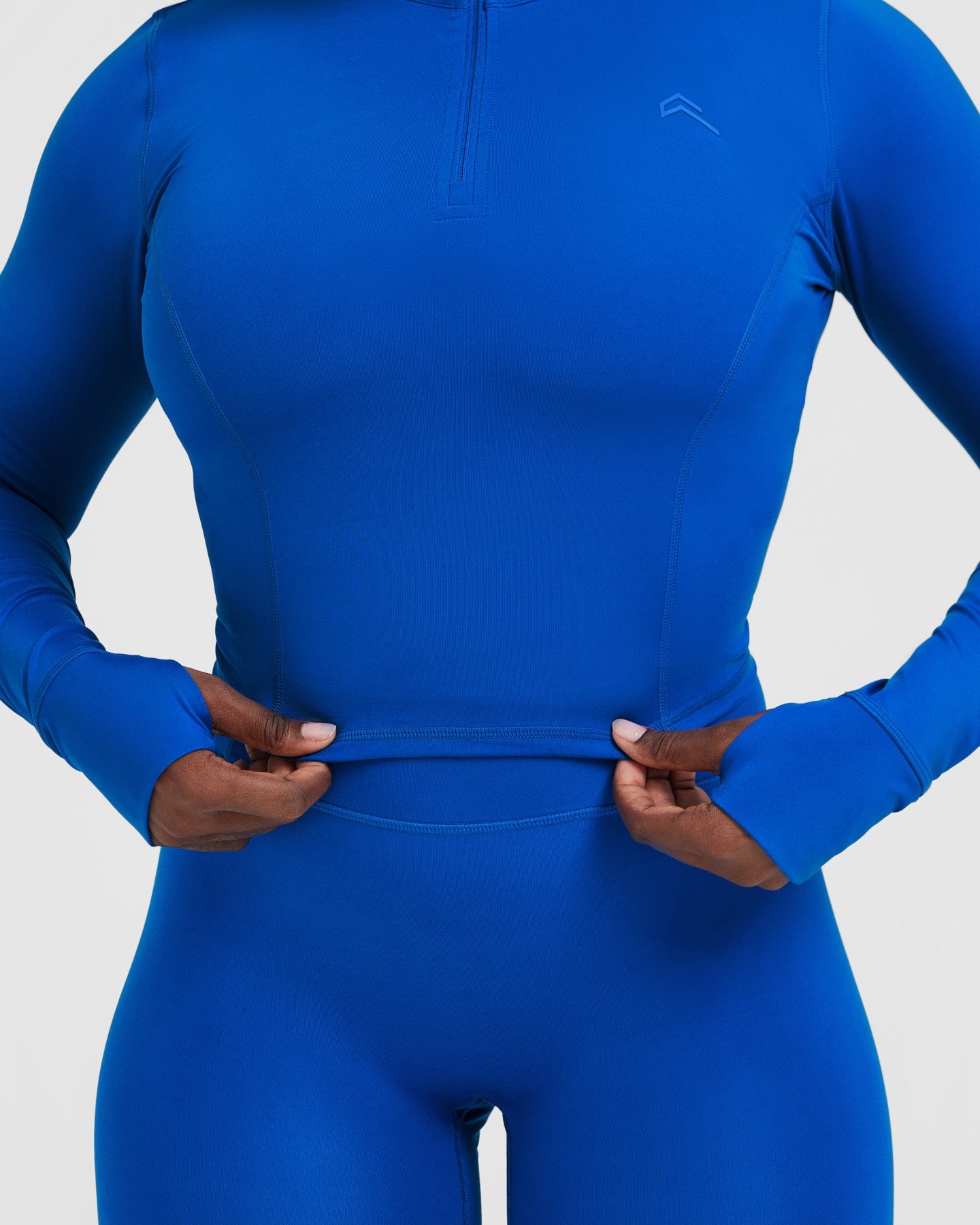 Timeless Half Zip Mid Long Sleeve Top for Women | Cobalt Blue Pullover | Perfect for Hiking, Yoga & Casual Wear