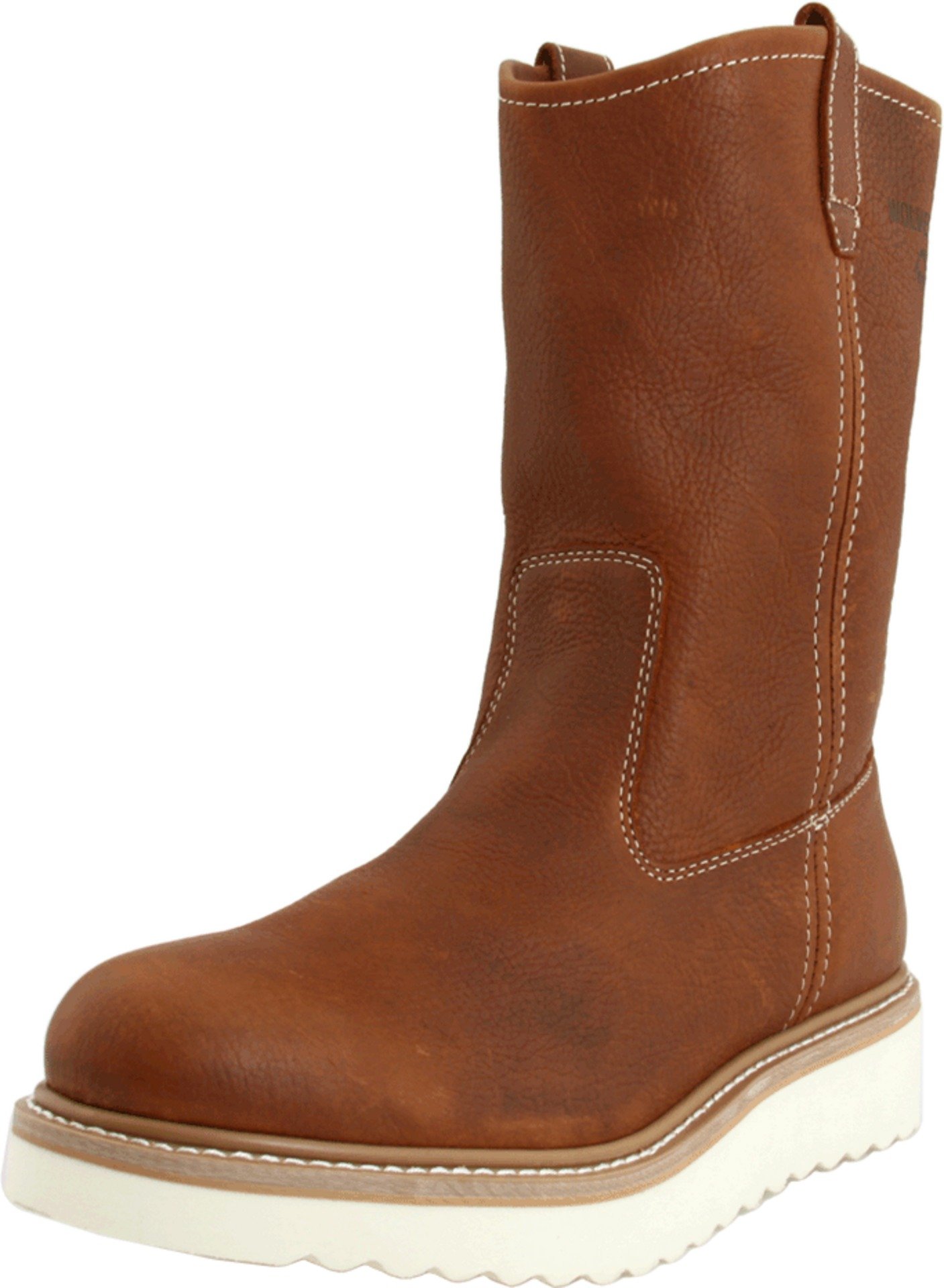 Wolverine Men's Wellington Work Boots - Waterproof Steel Toe, Slip Resistant, Comfortable for Construction & Outdoor Work