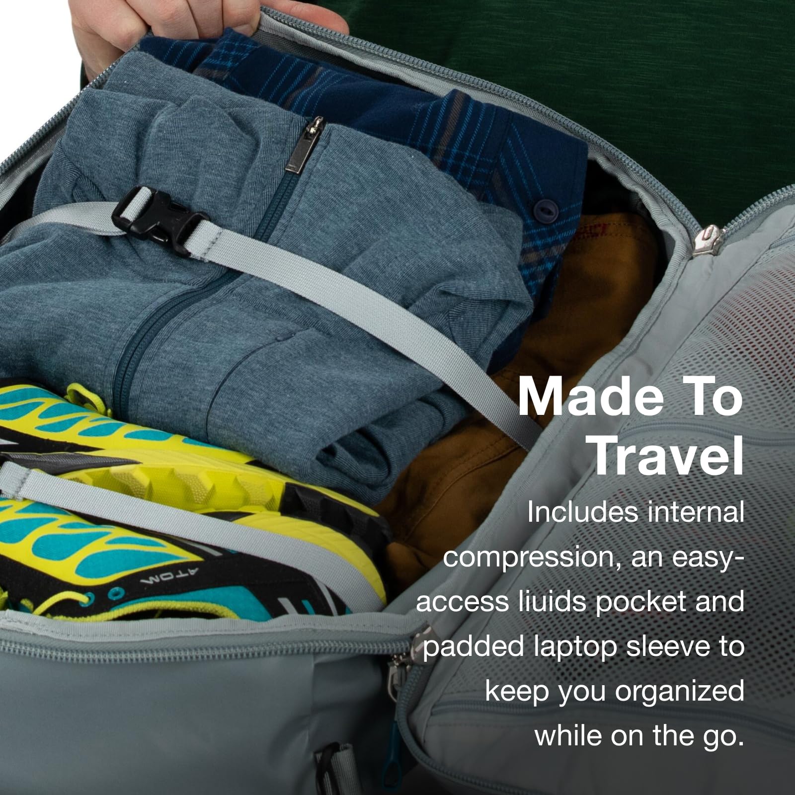 Osprey Transporter 36 Global Carry-On Travel Bag - Lightweight Durable Luggage for Air Travel, Business Trips & Adventure | Perfect for Weekend Getaways & International Flights