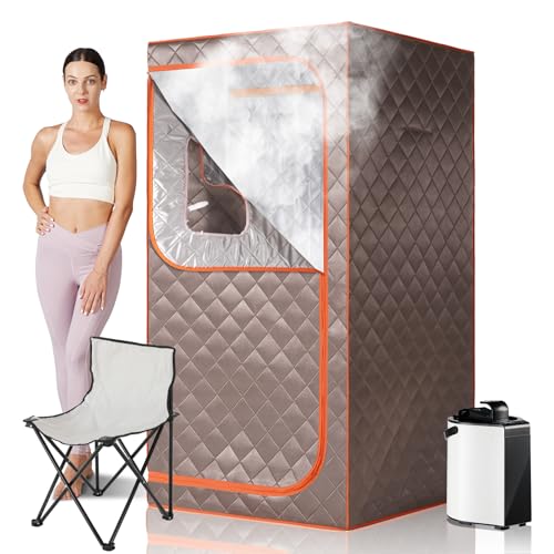 Single Steam 3L Steamer set - dark grey with orange edge