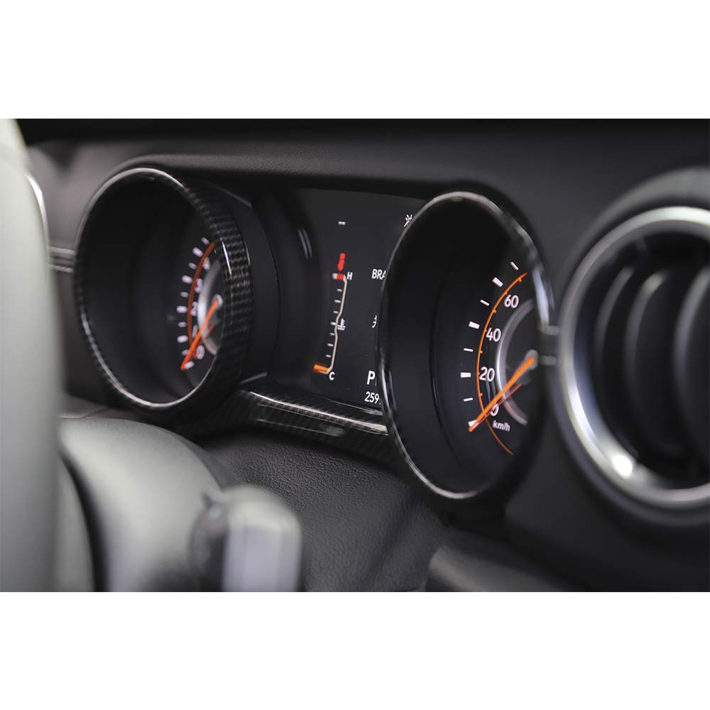 Premium Carbon Fiber Grain Dashboard Trim for 2018 Jeep Wrangler JL - Interior Upgrade Accessory for Off-Road & Daily Driving