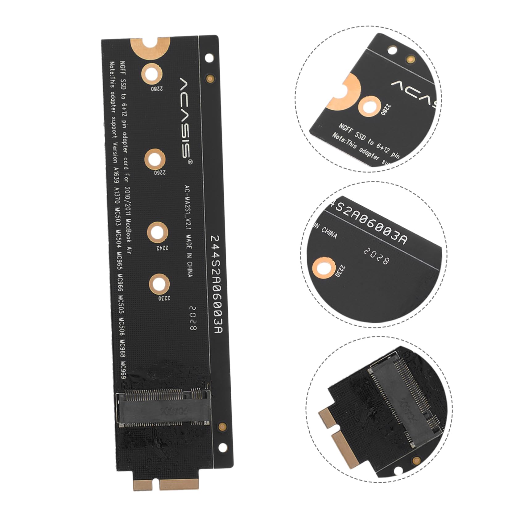 Veemoon M.2 NVMe SSD to PCIe Adapter Card - Supports 2230/2242/2260/2280 Sizes for PC & Laptop Upgrades - Perfect for Gaming Rigs, Workstations & DIY Computer Builds