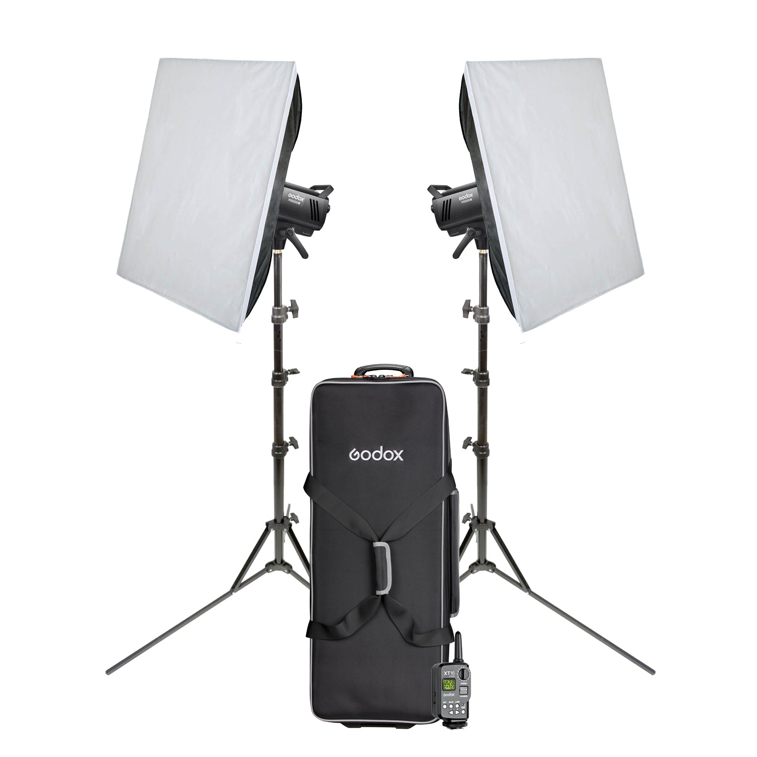 Godox MS200V Twin Softbox Studio Lighting Kit - Professional Continuous LED Light for Photography & Video - Perfect for Portraits, Product Shots & YouTube Videos