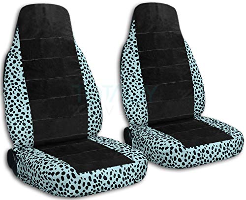 Universal Aqua Ladybug Car Seat Covers - Semi-Custom Fit for Cars, Trucks, Vans, RVs & SUVs (30 Prints) - Waterproof & Pet-Friendly Seat Protectors for Daily Commute & Road Trips