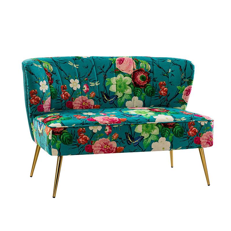 Coraline Upholstered Loveseat Sofa - Modern Small Couch for Living Room, Apartment & Office - Comfortable 2-Seater with Soft Fabric