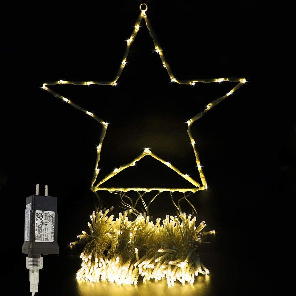 320 LED Christmas Star String Lights with 13