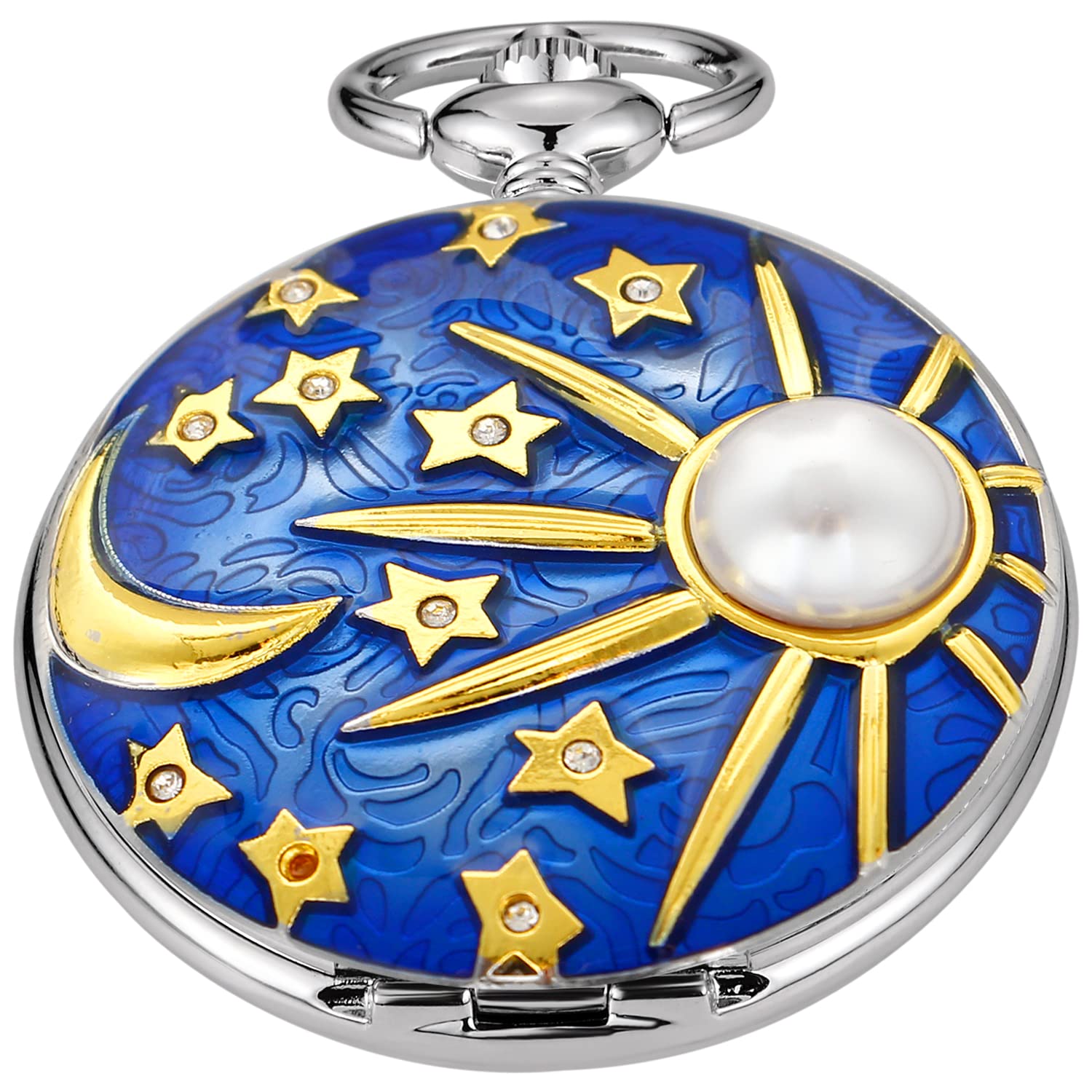 Vintage Men's Pocket Watch with Arabic Digital Dial & Chain - Classic Retro Style for Formal Events, Weddings, and Collectors