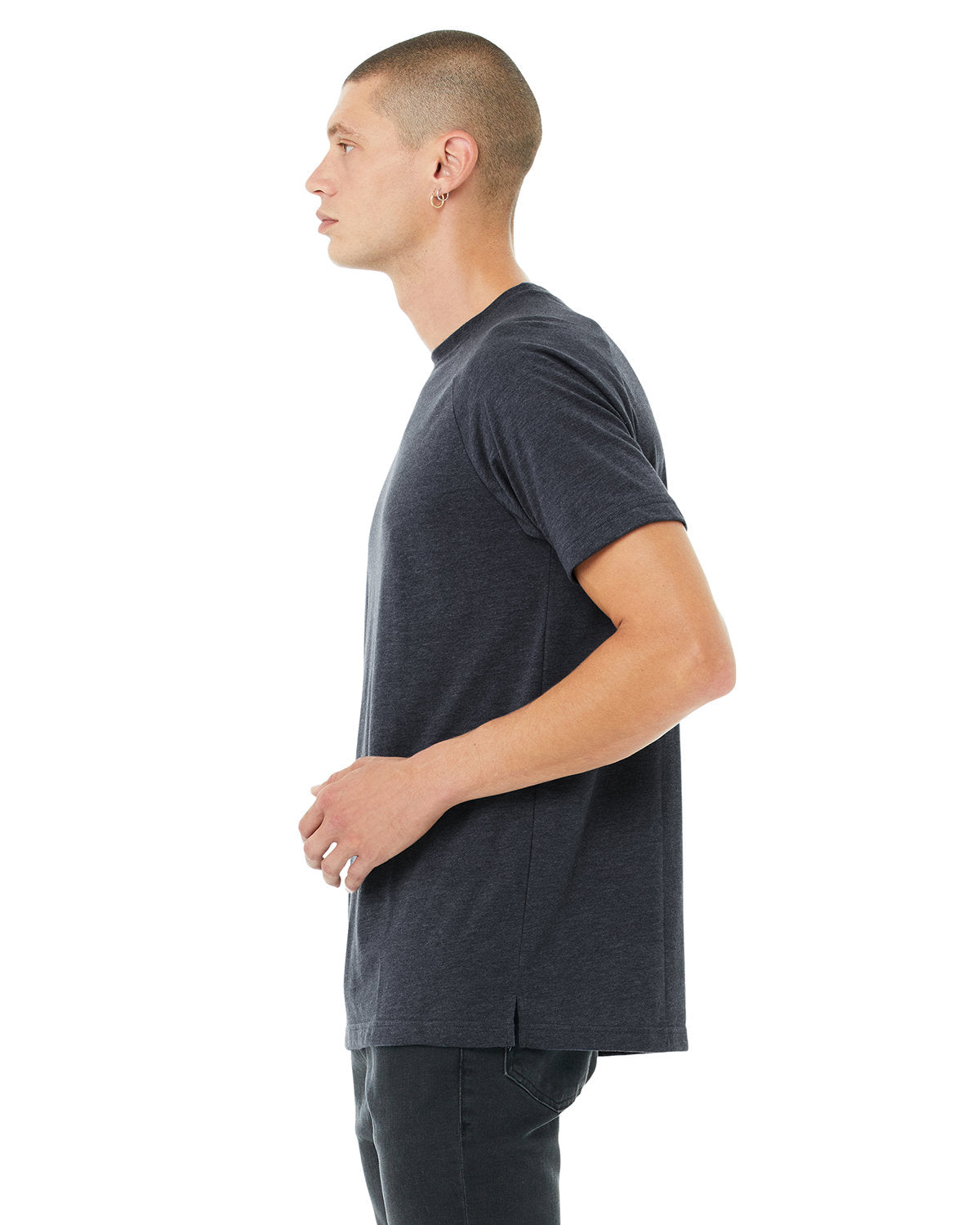 Bella + Canvas 3201 Heather CVC Raglan T-Shirt for Men | Soft Comfortable Crew Neck Short Sleeve Tee | Perfect for Casual Wear, Gym, and Everyday Outfits
