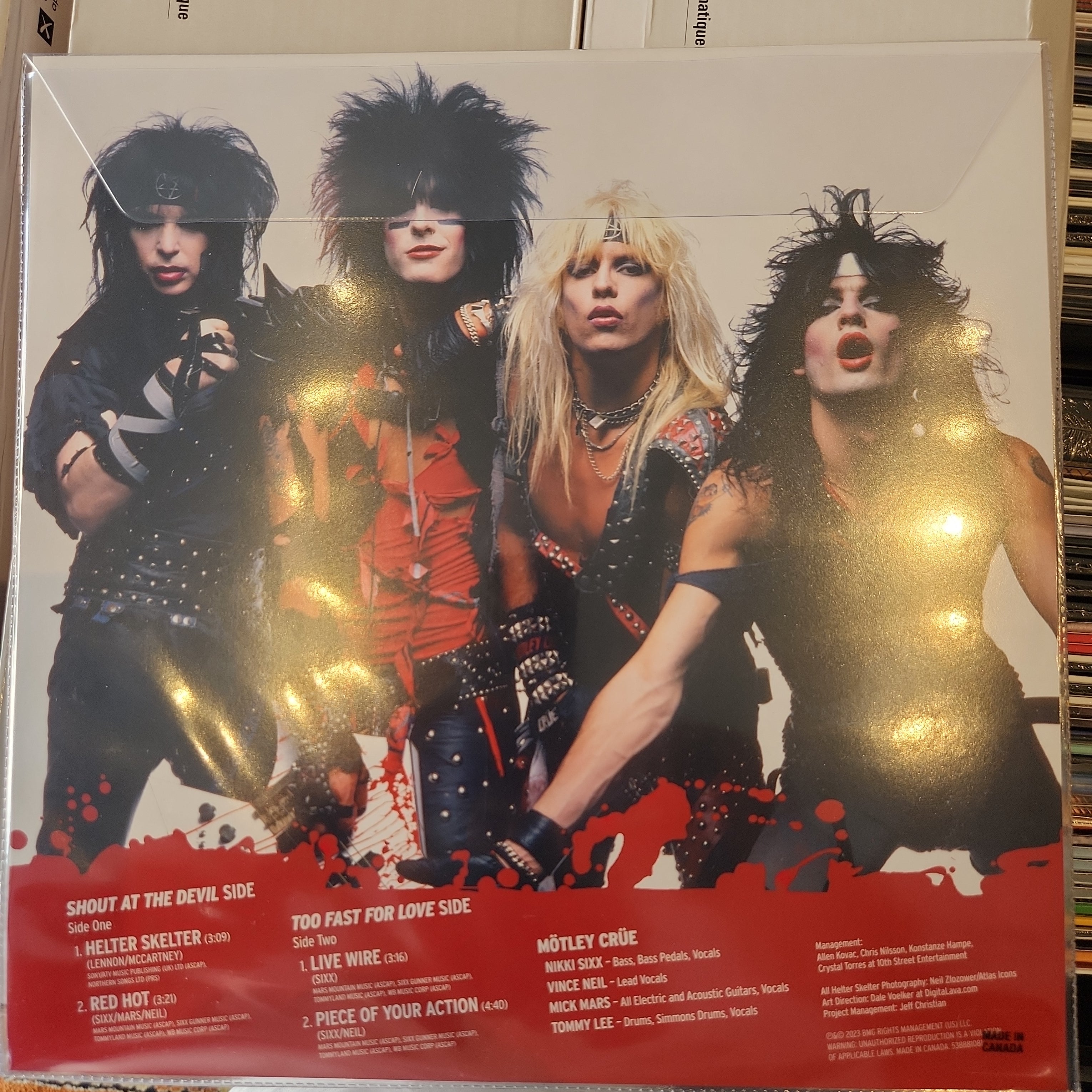 Motley Crue Helter Skelter Limited Edition Picture Disc Vinyl Record - Perfect for Music Collectors & Rock Fans, Great for Home Decor & Gift Giving