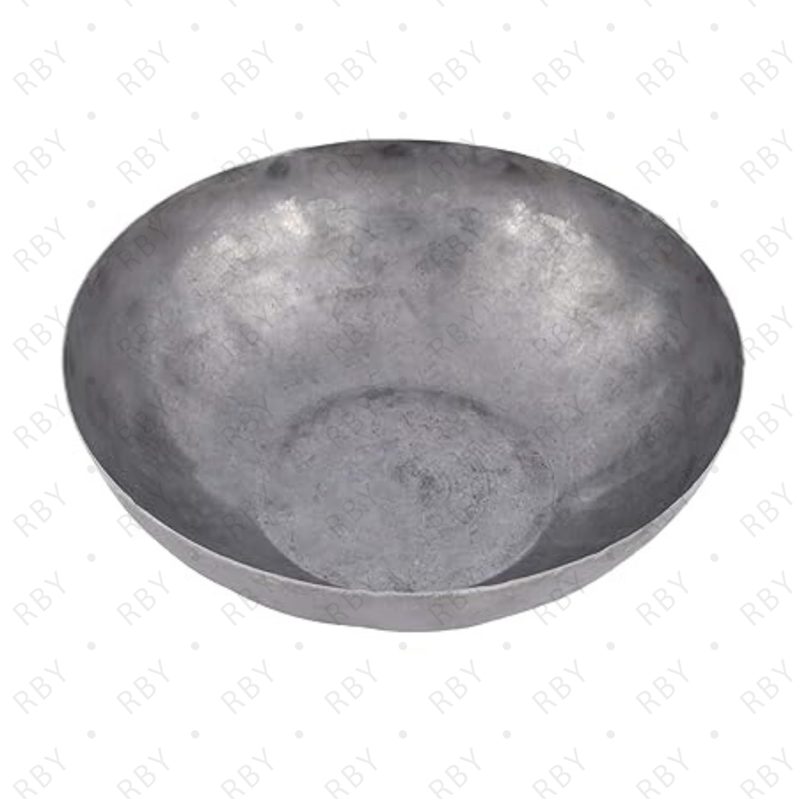 RBY Pure Iron Henna Bowl for Mehendi & Hair Dye - 7.5 Inch Stainless Steel Paste Mixing Bowl with Free Hair Color Brush - Perfect for Long Hair Care & Traditional Body Art