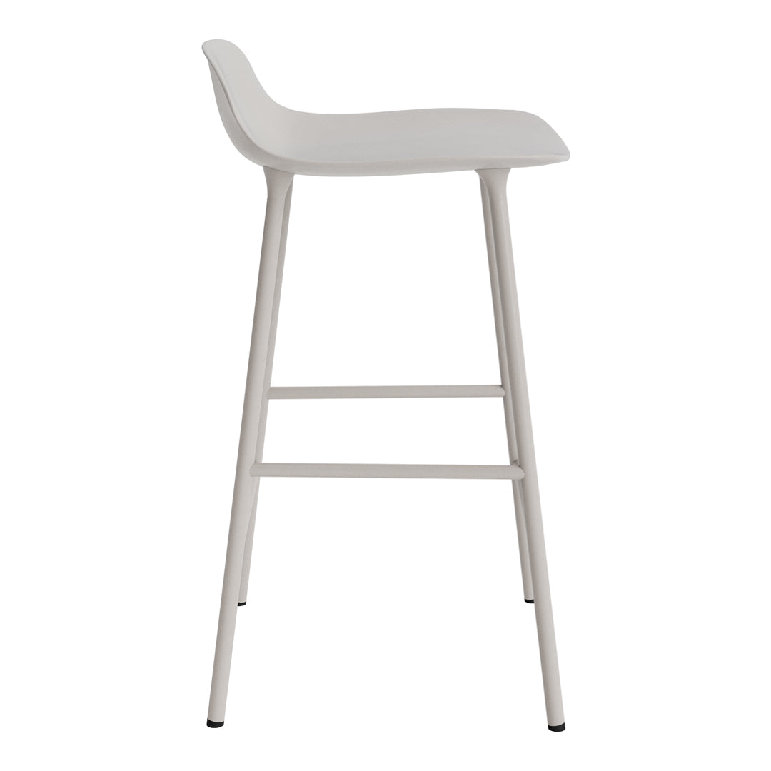 Modern Metal Leg Form Counter Stool - Bar Stool for Kitchen Island, Breakfast Nook & Home Decor