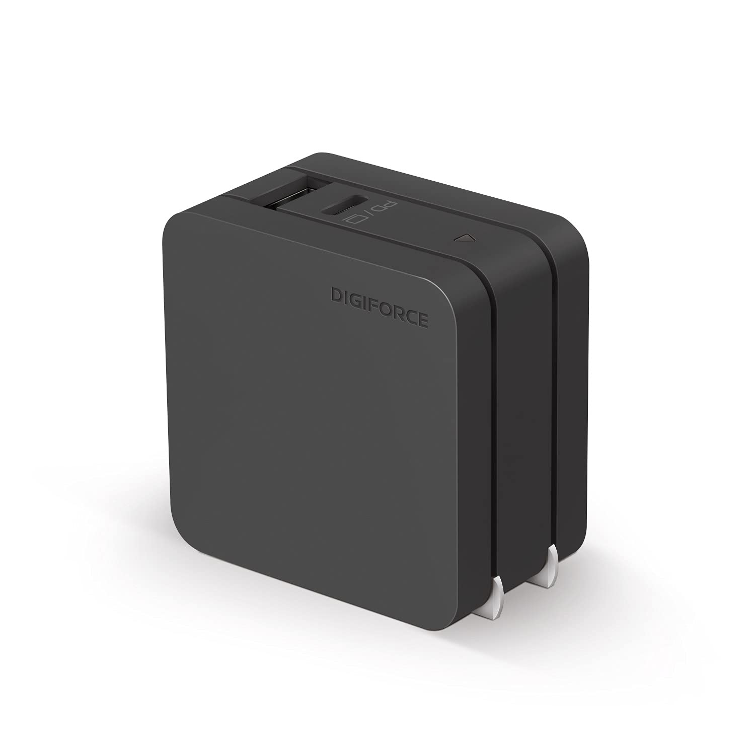 DIGIFORCE 65W USB C GaN Fast Charger Block, PD 3.0 Dual Port Wall Charger with Foldable Plug - Compatible with iPhone 15/14/13/12 Pro Max, MacBook Pro, iPad, Samsung Galaxy S23/S22 - Perfect for Travel, Office & Home Charging