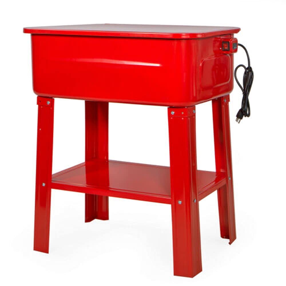 20 Gallon Heavy Duty Electric Automotive Parts Washer with Solvent Pump - Industrial Cleaner for Car, Truck, Motorcycle & Machinery Parts - Perfect for Auto Shops, Garages & DIY Mechanics