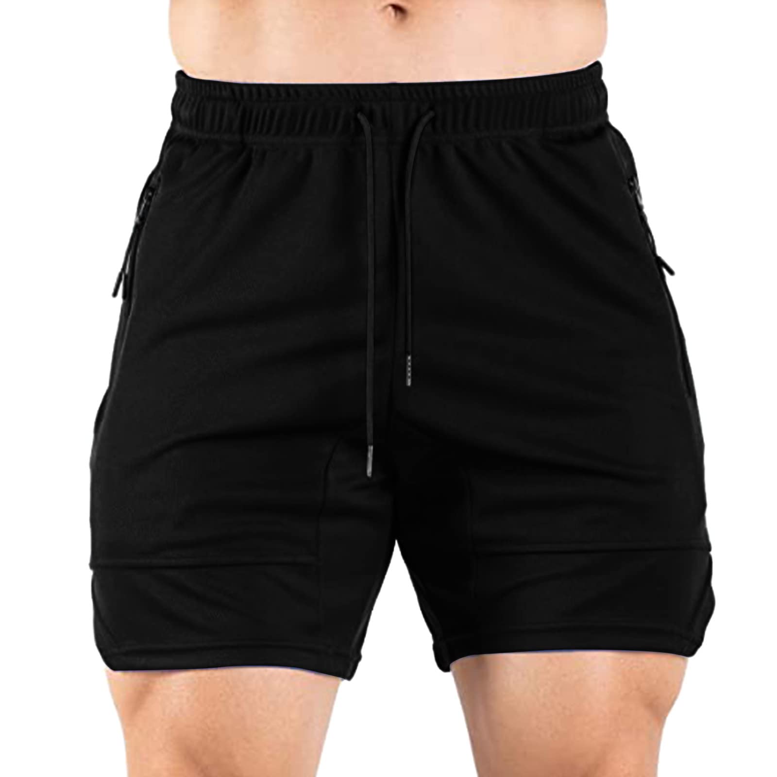Men's Khaki Shorts - Stretch Elastic Waist Comfortable Casual Shorts for Big & Tall - Perfect for Summer, Travel & Outdoor Activities | DP-89