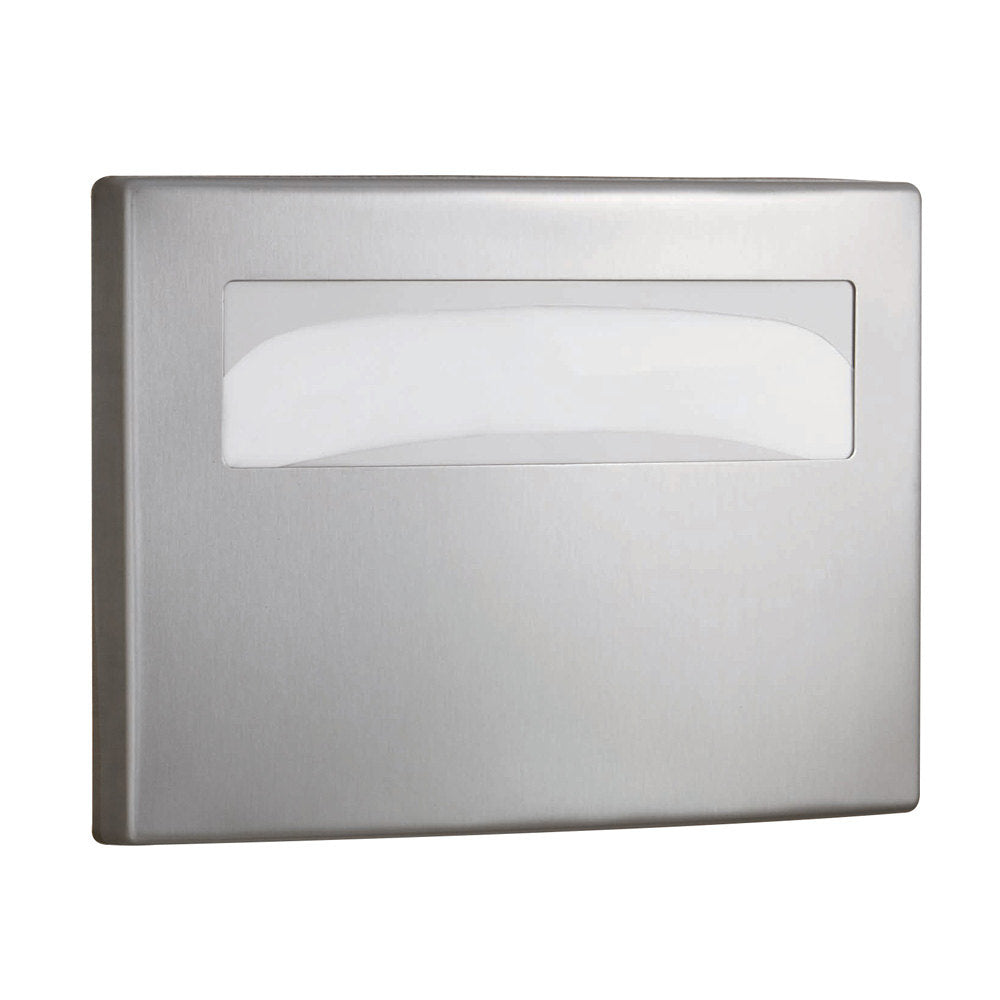 Bobrick B4221 ConturaSeries Seat Cover Dispenser - Surface Mounted Satin Stainless Steel - Ideal for Public Restrooms, Hospitals & Commercial Facilities