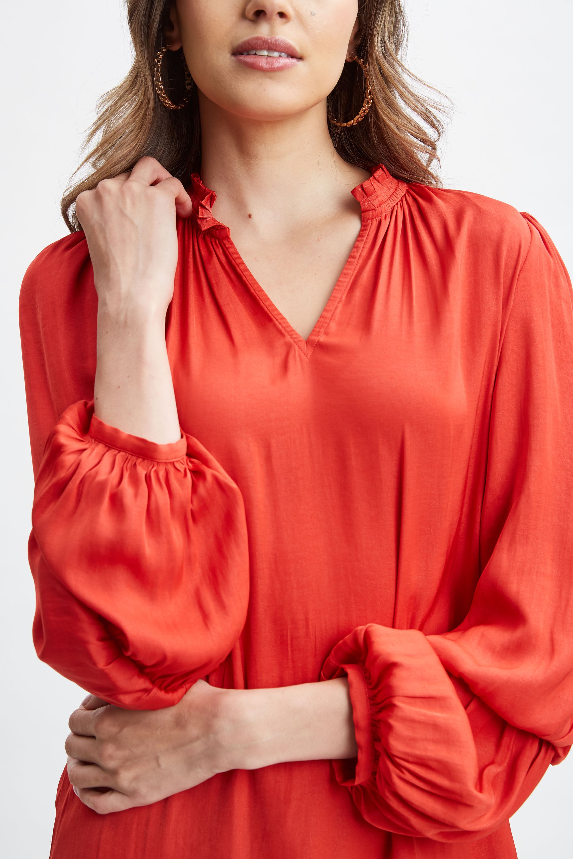 T Tahari Airflow Split Shirt for Women - Breathable Comfort Stretch Blouse for Work & Casual Wear | Office, Travel & Everyday Outfits