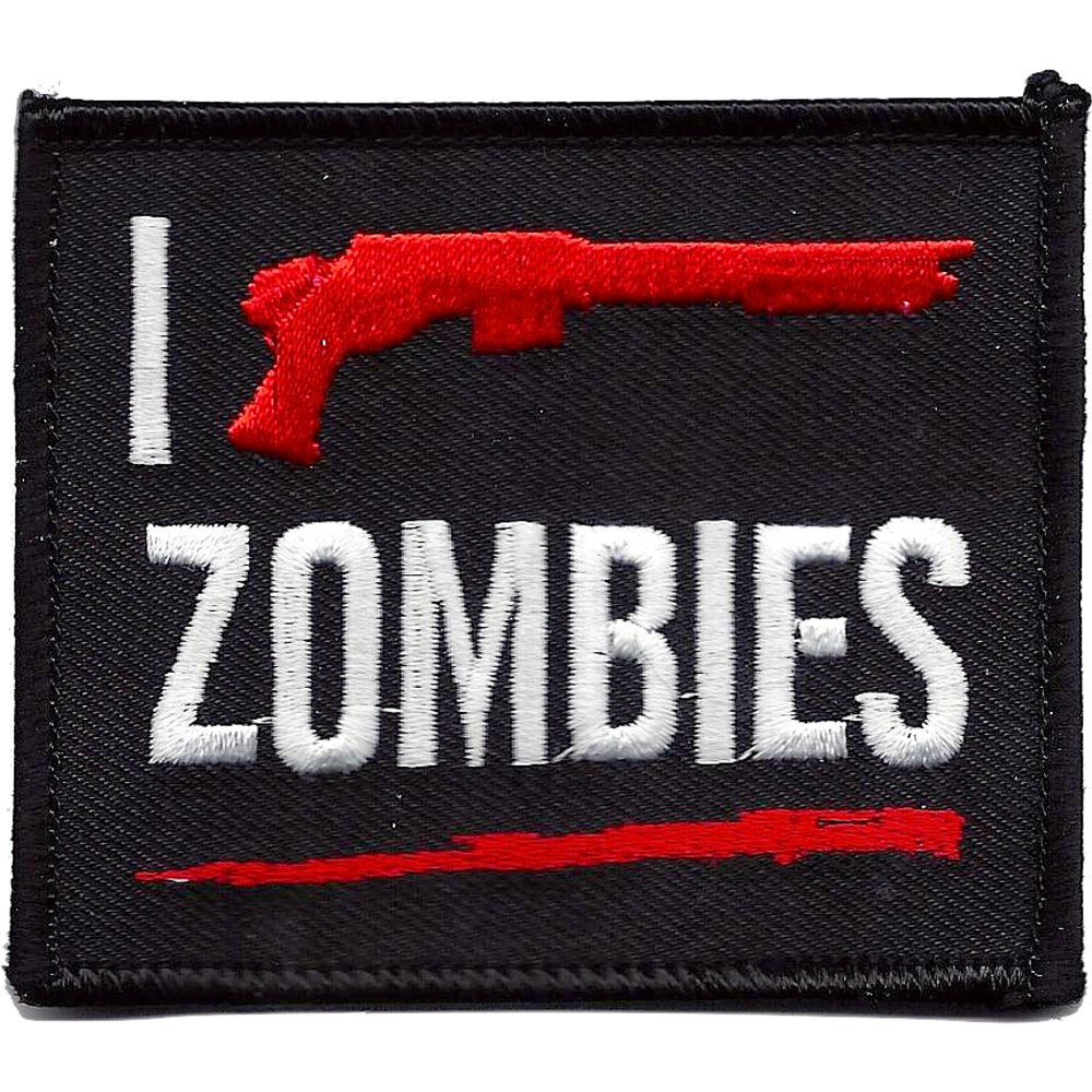 Zombie Hunting Shotgun Patch - Embroidered Badge for Tactical Gear, Cosplay & Halloween Costume Accessories - Perfect for Jackets, Hats & Backpacks