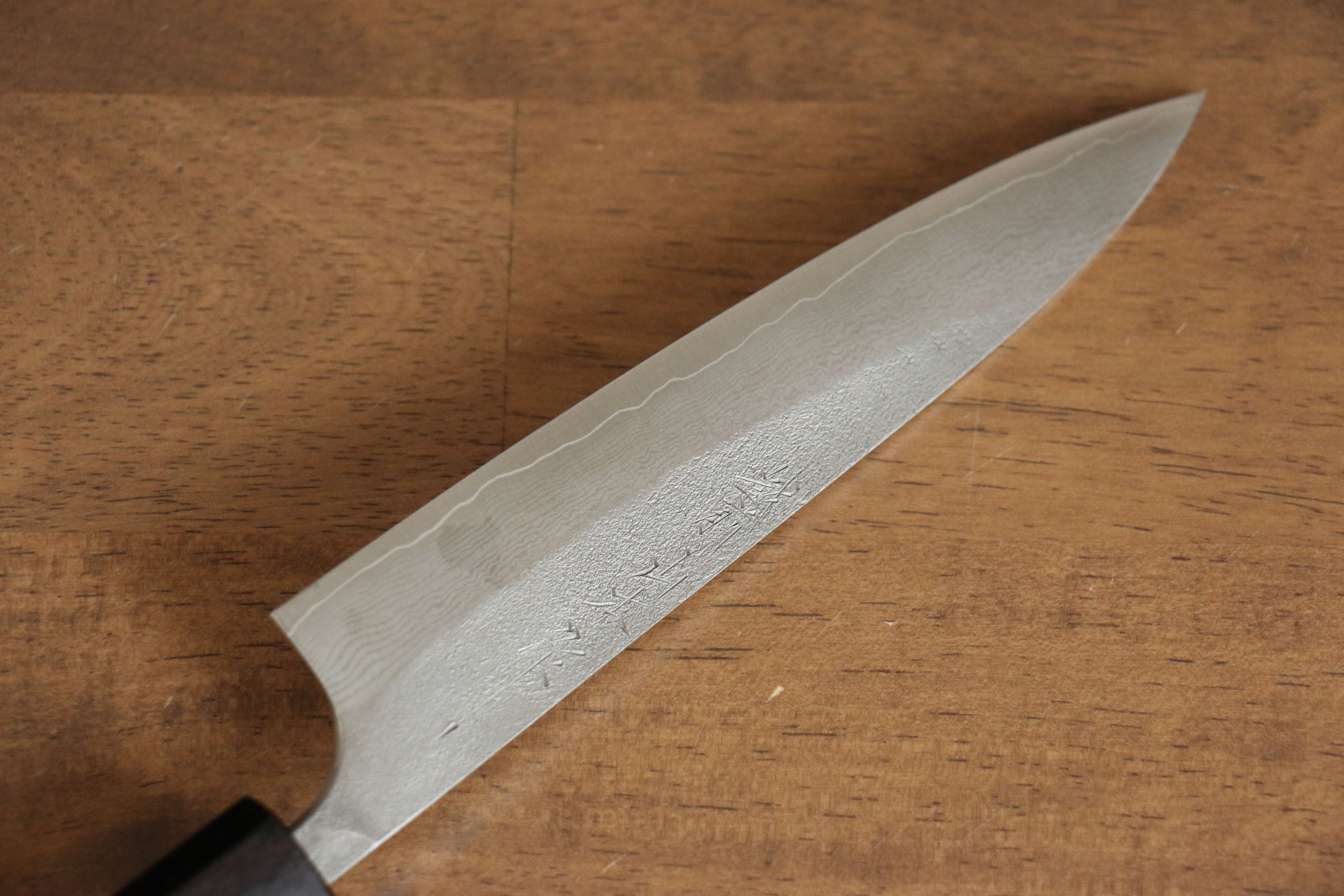 VG10 Damascus Steel Nashiji Petty Knife 150mm - Japanese Utility Knife with Walnut Handle for Slicing, Peeling & Precision Cutting - Perfect for Home Chefs & Professional Kitchens