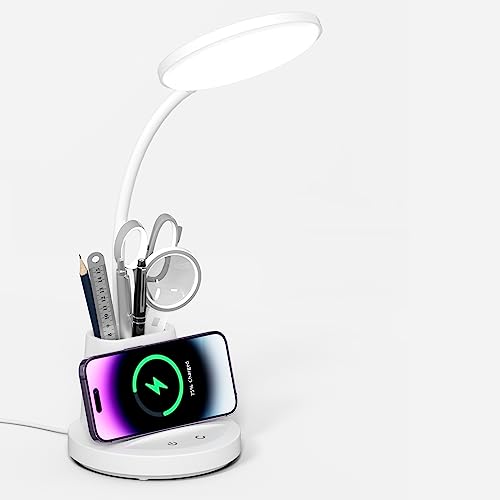 white wireless charger