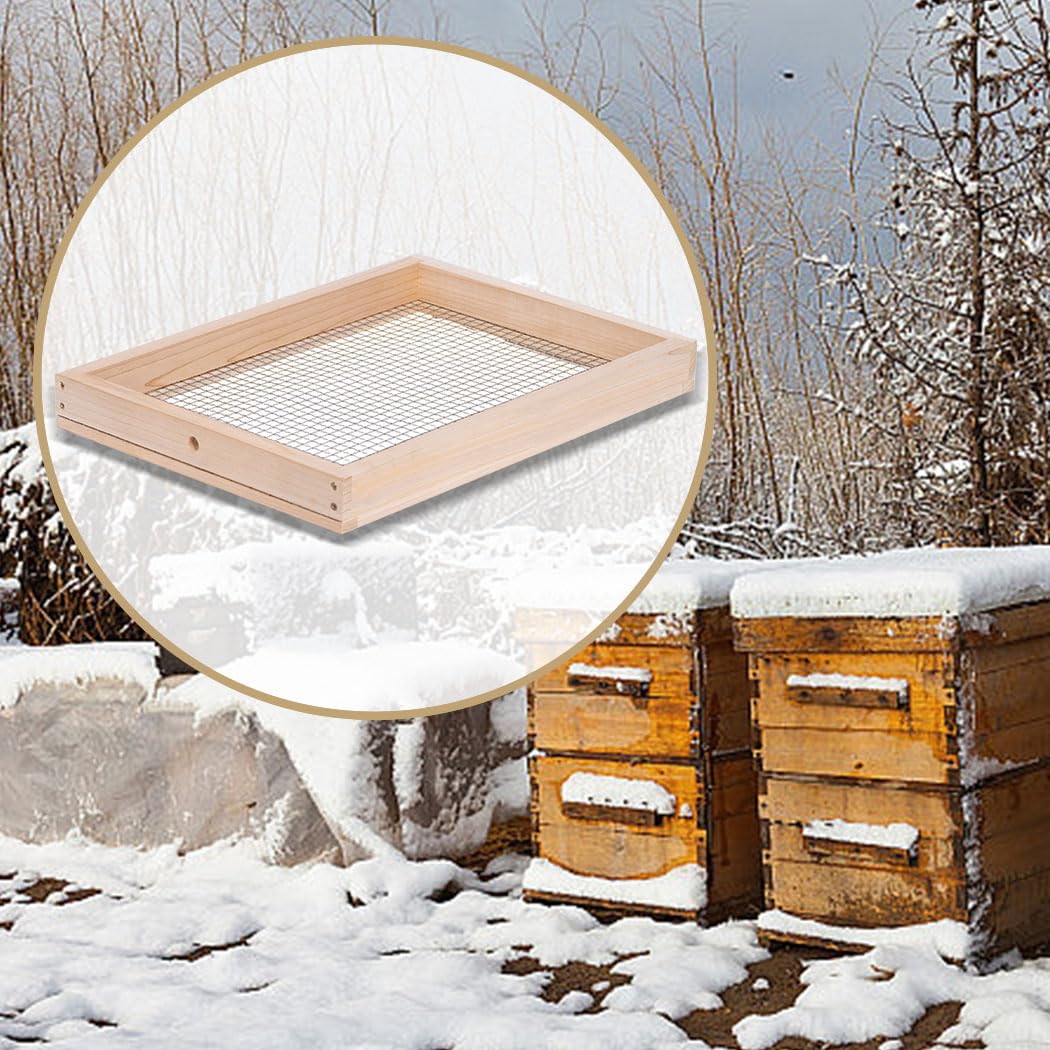 10 Frame Langstroth Beehive Candy Board - Winter Bee Feeder for Honey Bees | Pre-Assembled Beekeeping Supplies for Cold Weather Hive Maintenance | Ideal for Winter Feeding & Insulation