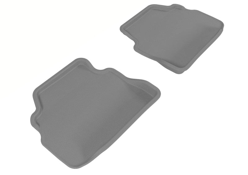 3D MAXpider Custom Fit All-Weather Floor Mats for 2007-2013 BMW 3 Series E92 - 2nd Row Kagu Gray Car Mats | Waterproof & Durable Protection for Back Seat | Perfect for Winter, Rainy Days & Family Road Trips